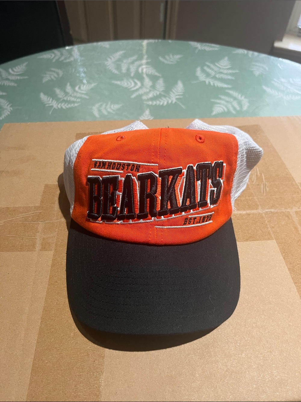 Sam Houston Bearkats College Snapback Orange and White Hat